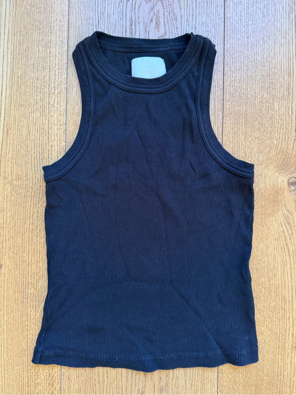 Citizens of Humanity Women's Ribbed Tank Top in Black, Size M